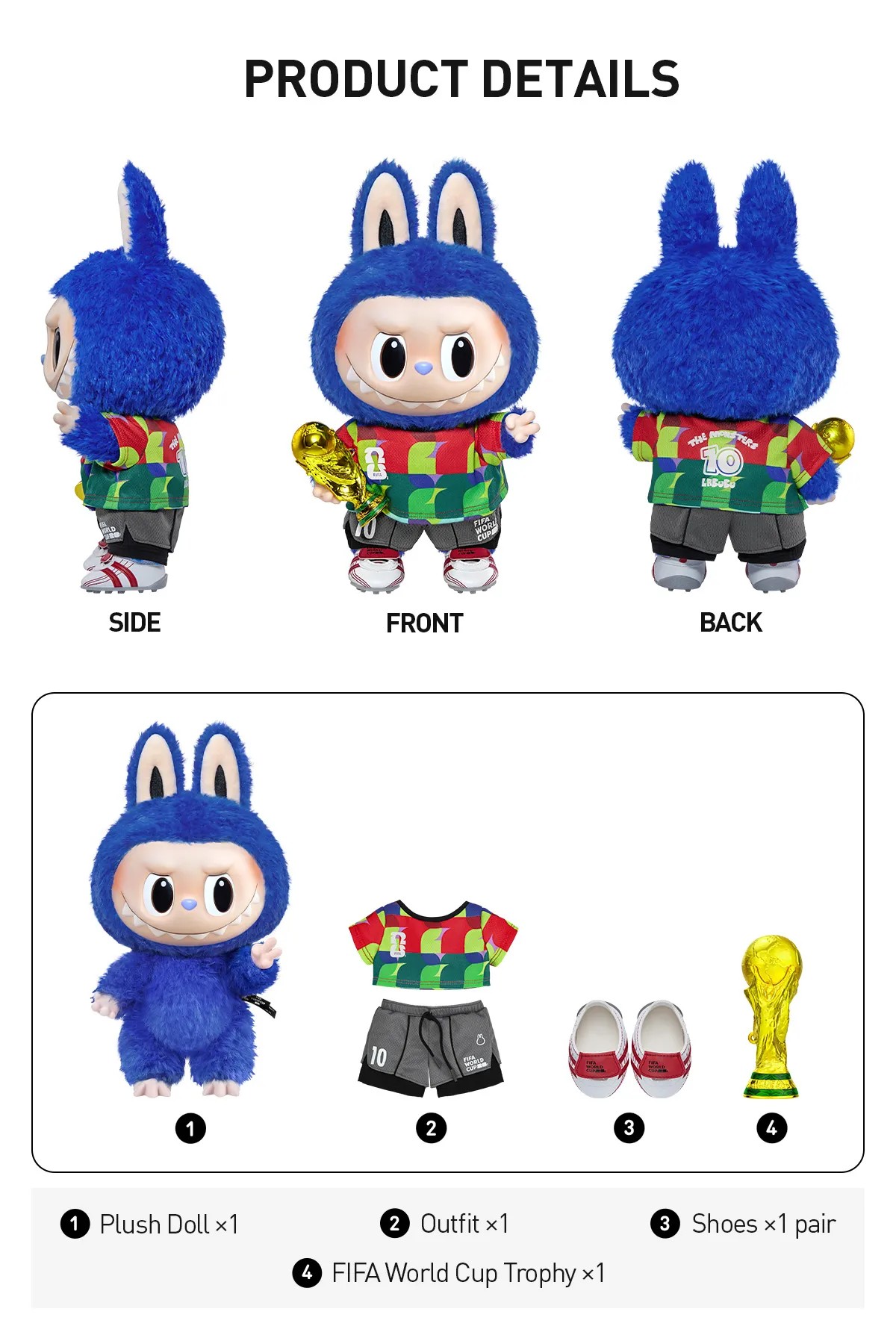 the monsters x fifa series-catch the
win vinyl plush doll