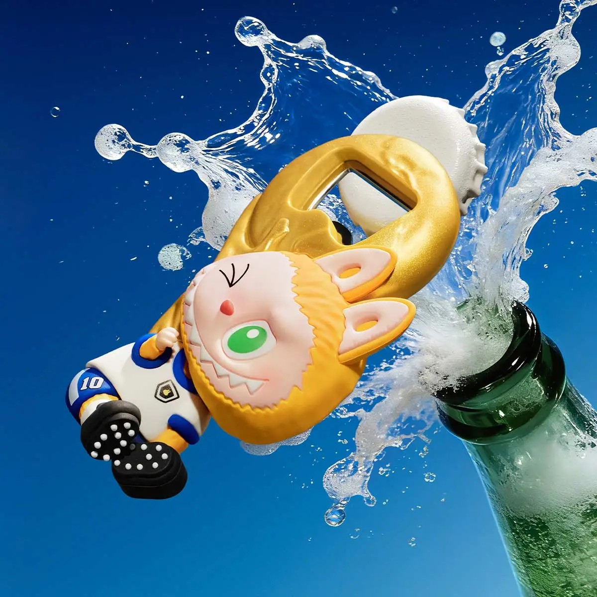 the monsters x fifa series- bottle
opener fridge magnet blind box