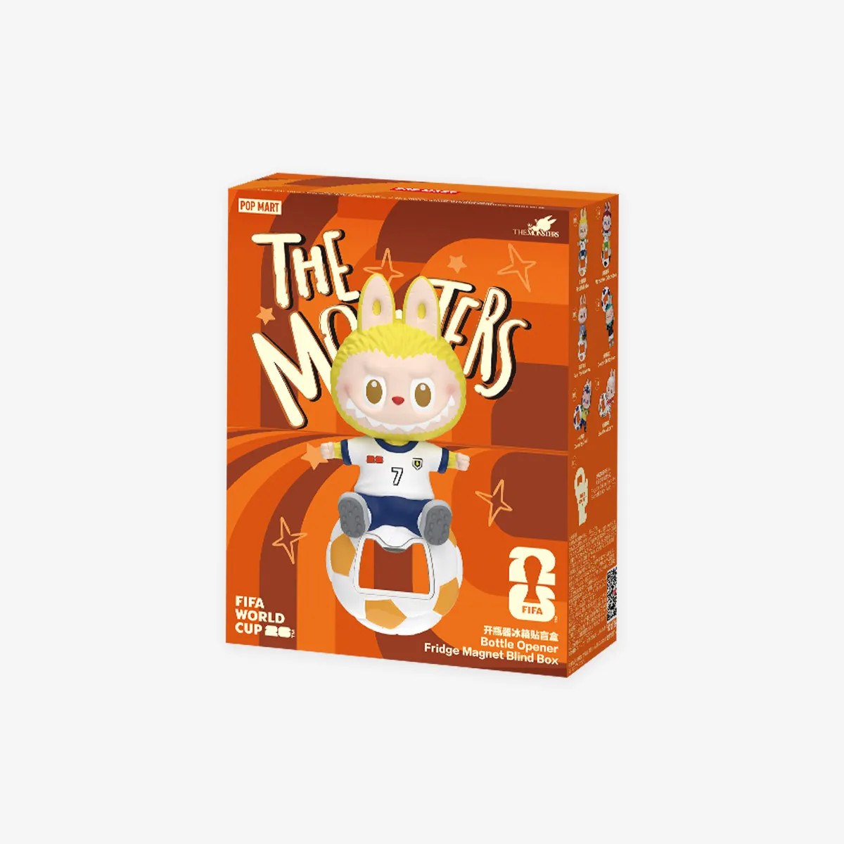 the monsters x fifa series- bottle
opener fridge magnet blind box