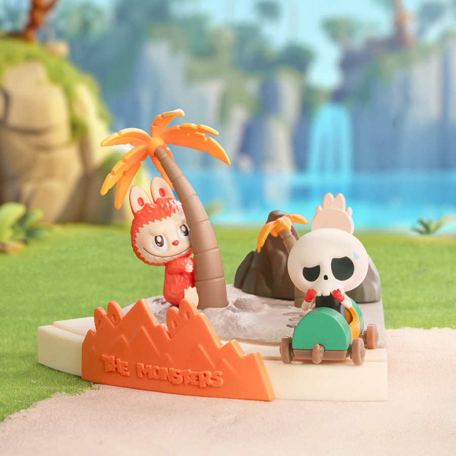 pop mart de monsters spelende spelletjes serie blind box scène set