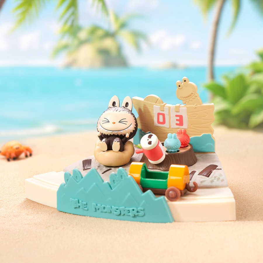 pop mart de monsters spelende spelletjes serie blind box scène set