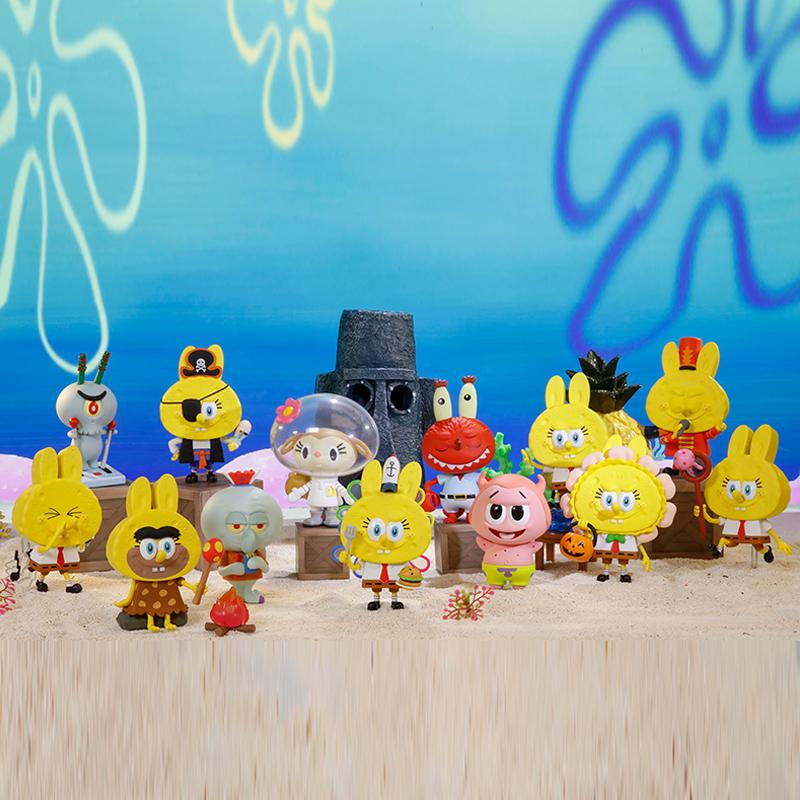 pop mart de monsters x spongebob serie blind box