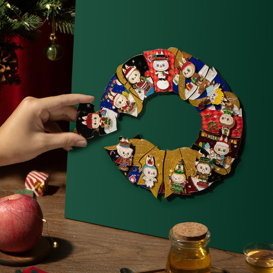 pop mart de monsters lets christmas serie puzzel koelkastmagneet blind box