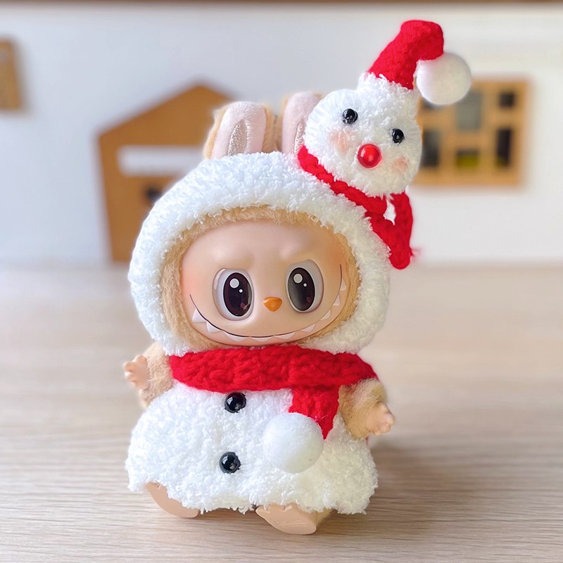 labubu kerst sneeuwpop outfit