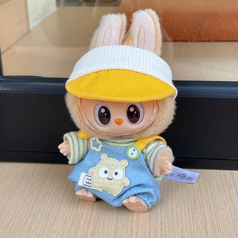 labubu have a seat doll overalls outfit