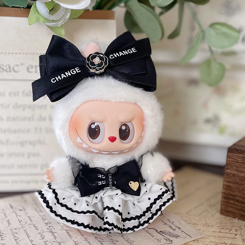 labubu spannende macaron poppenjurken 17cm