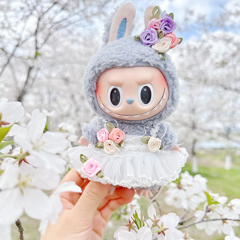 labubu spannende macaron poppenjurken 17cm