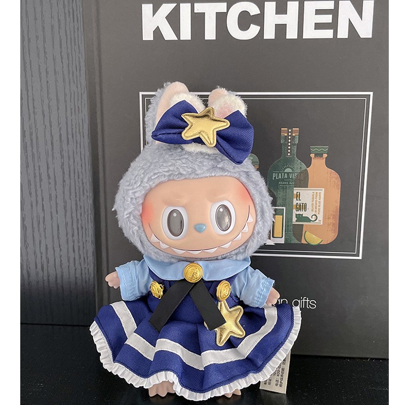 labubu spannende macaron poppenjurken 17cm