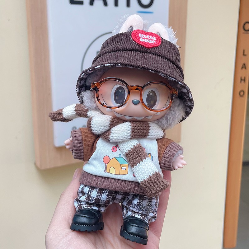 labubu have a seat-pop in bruine outfits