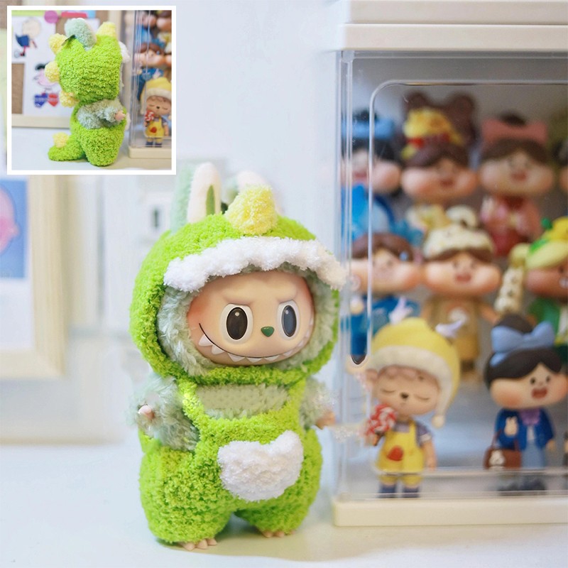 labubu spannende macaron 17cm pop met dierenoutfits