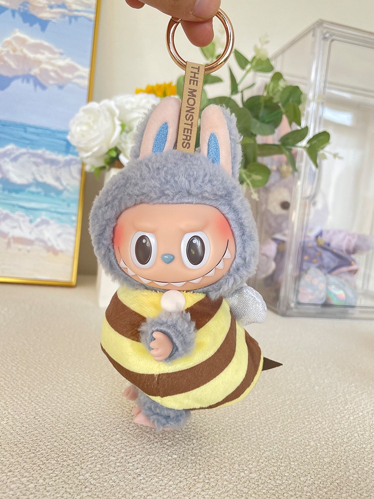 labubu spannende macaron 17cm pop met dierenoutfits
