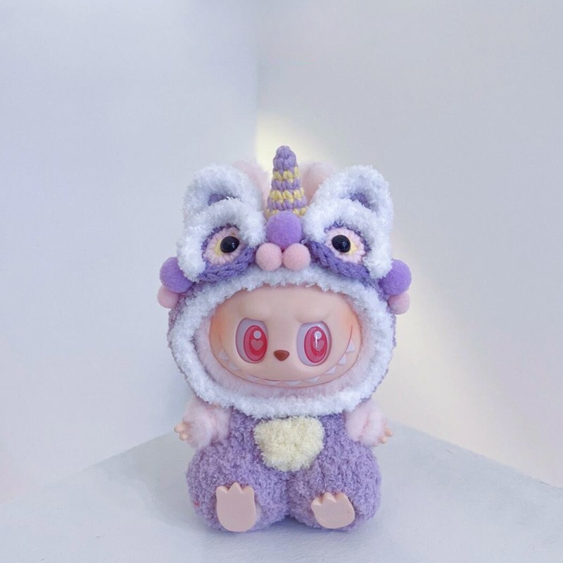 labubu spannende macaron 17cm pop met dierenoutfits