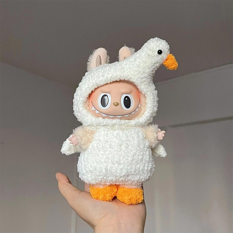 labubu spannende macaron 17cm pop met dierenoutfits