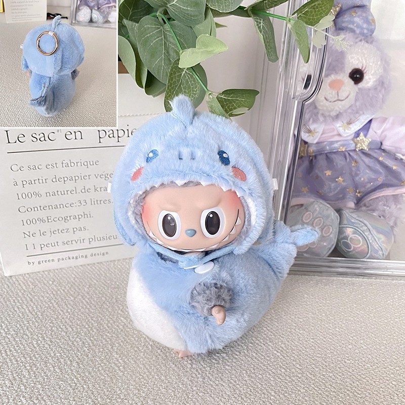 labubu spannende macaron 17cm pop met dierenoutfits