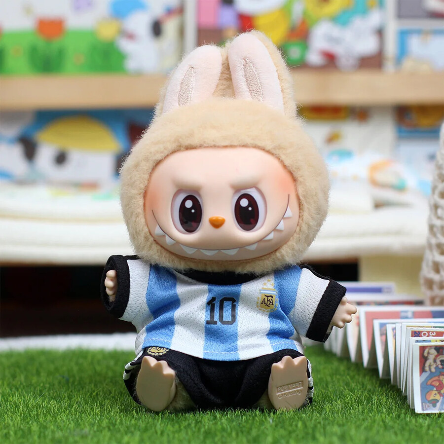 messi-shirt voor labubu the monsters