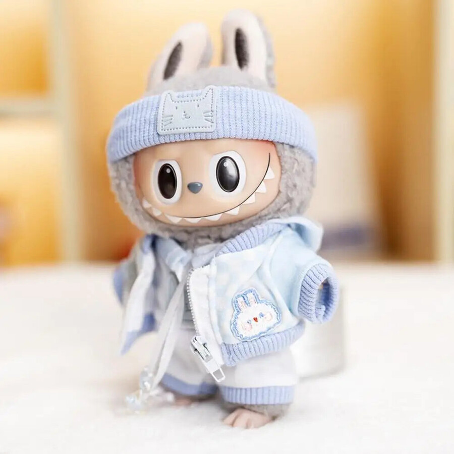 labubu sky blue outfit