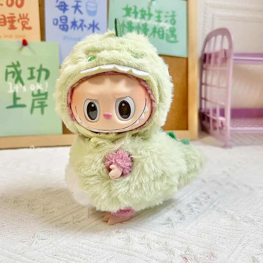 labubu groene monster outfit