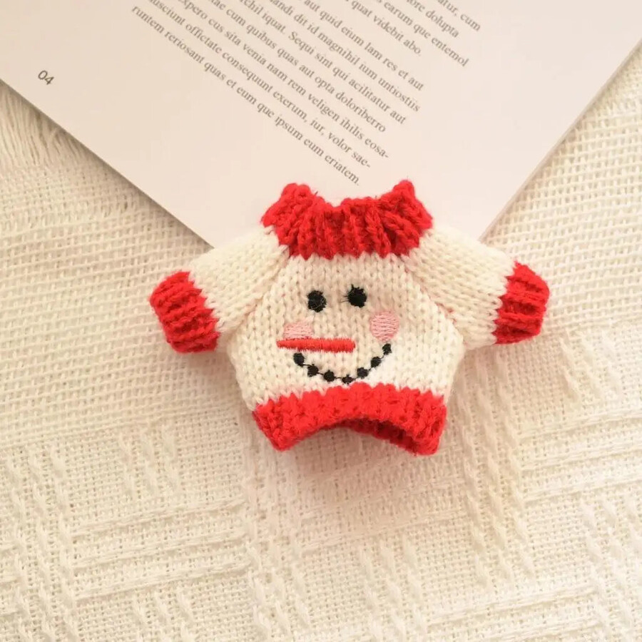 labubu candy cane snowman outfit