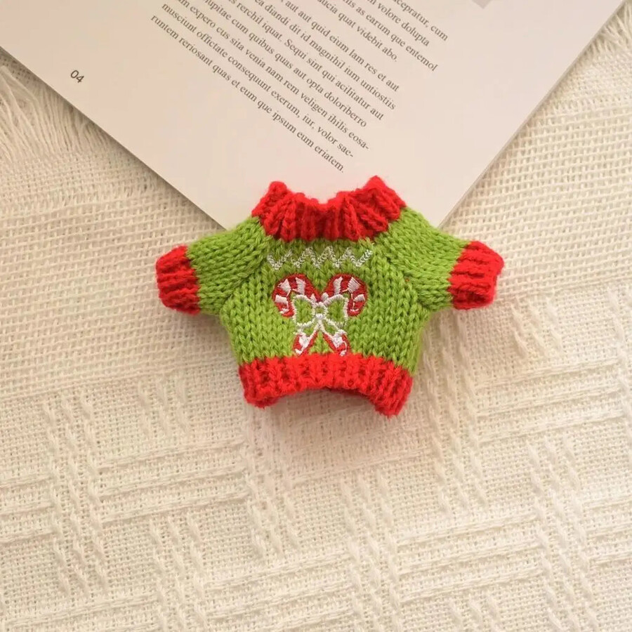 labubu candy cane snowman outfit