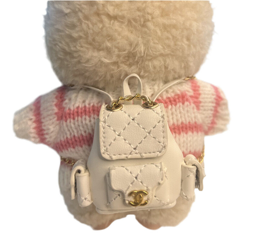 designer witte rugzak cc