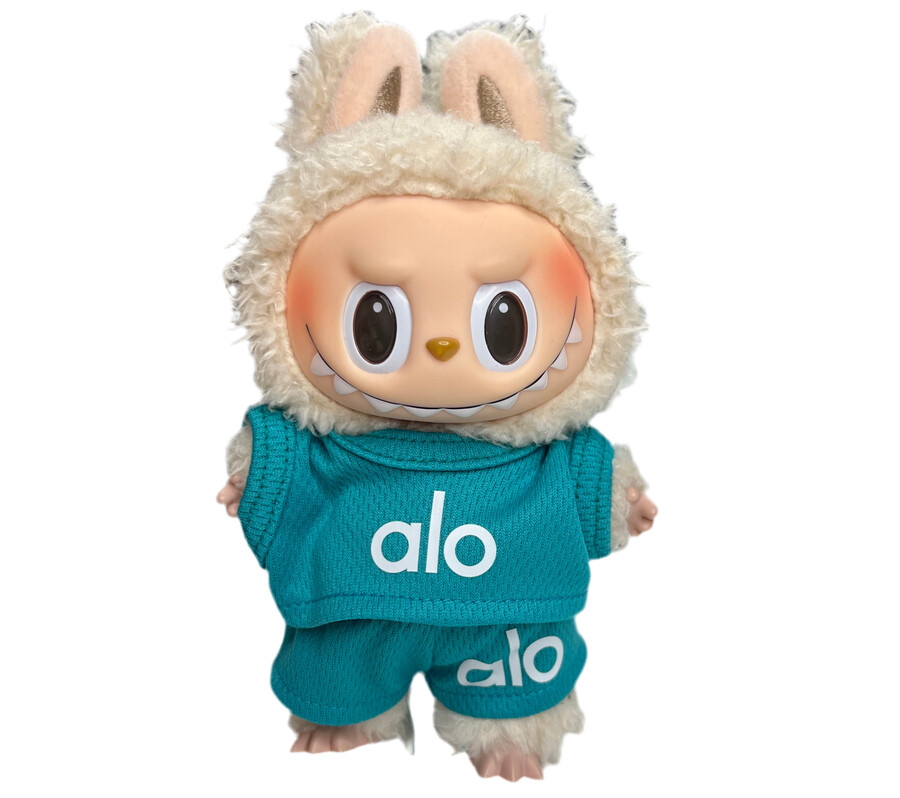 @lo turquoise jersey outfit 2-delige set