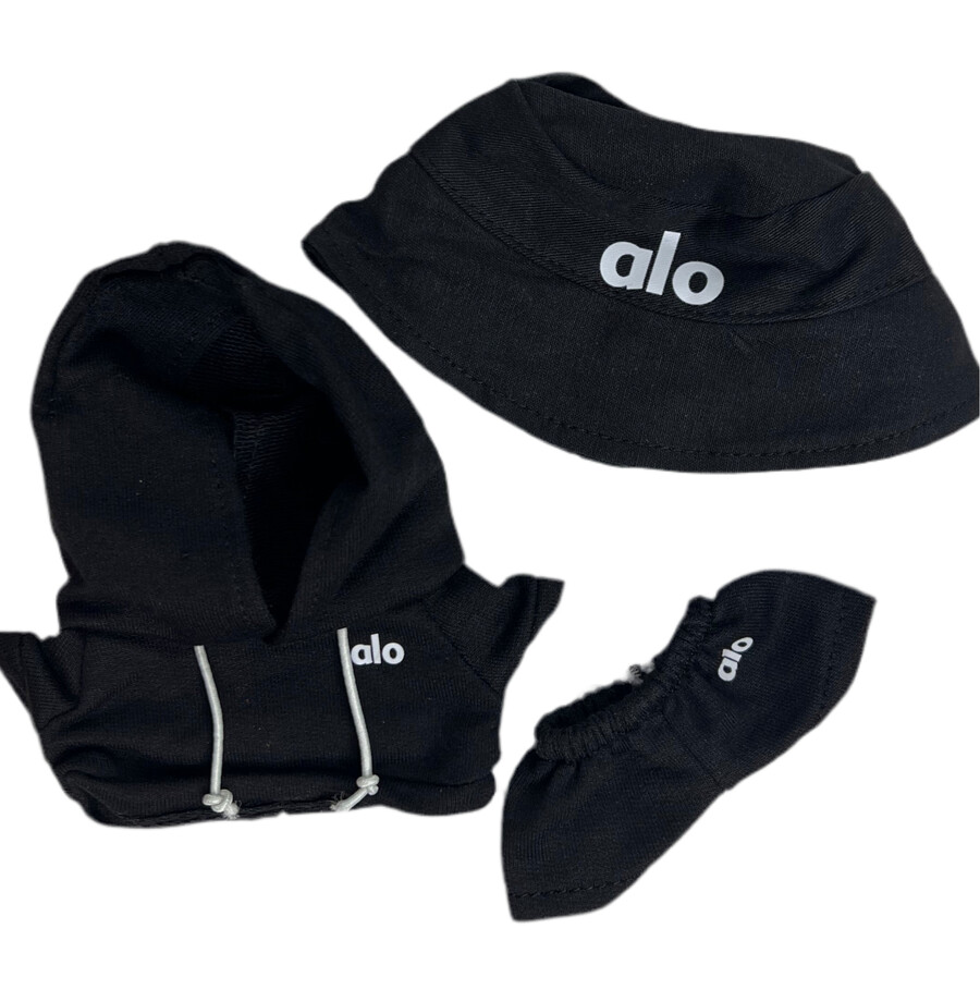@lo zwarte joggingbroek outfit 3-delige set