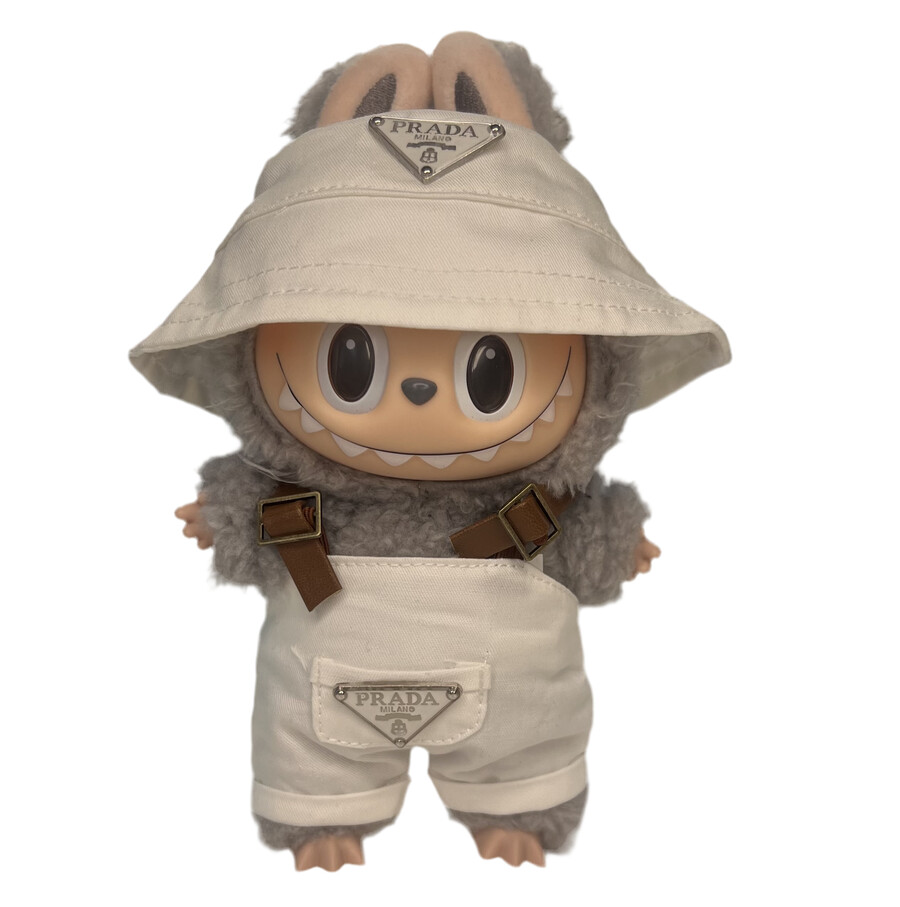 witte overall outfit 2-delige set