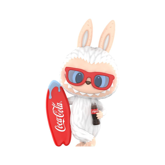 pop mart x coca-cola the monsters labubu figuur surf with me ppmt-2410-0232-swm