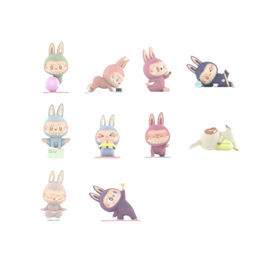 pop mart pop mart the monsters labubu lazy yoga verzegelde doos 10 blind boxes ppmt-2408-0006