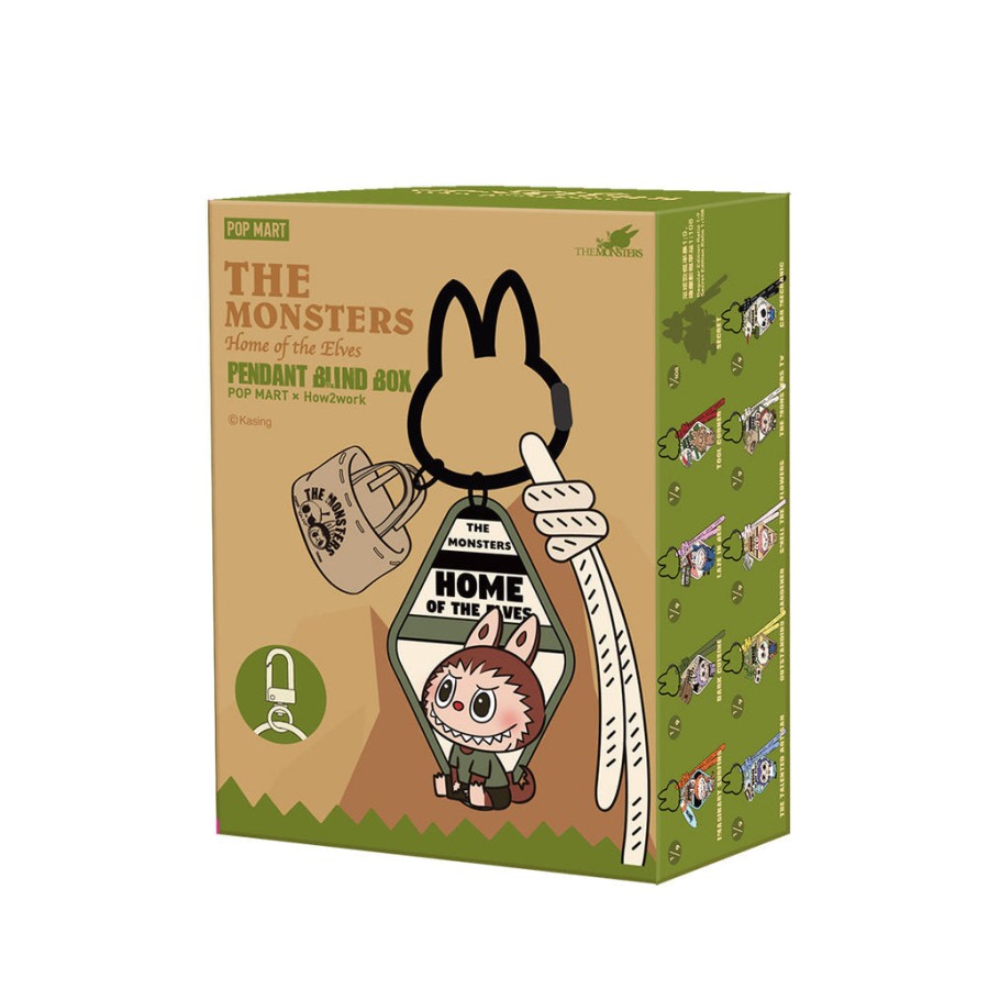pop mart de monsters thuis van de elfen serie hanger sleutelhanger blind box