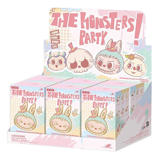 pop mart pop mart the monsters labubu party omkeerbare hanger verzegelde doos 6 blind boxes ppmt-2407-0079