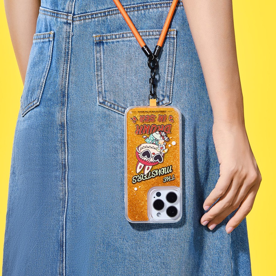 pop mart the monsters labubu drunk in sea series iphone case